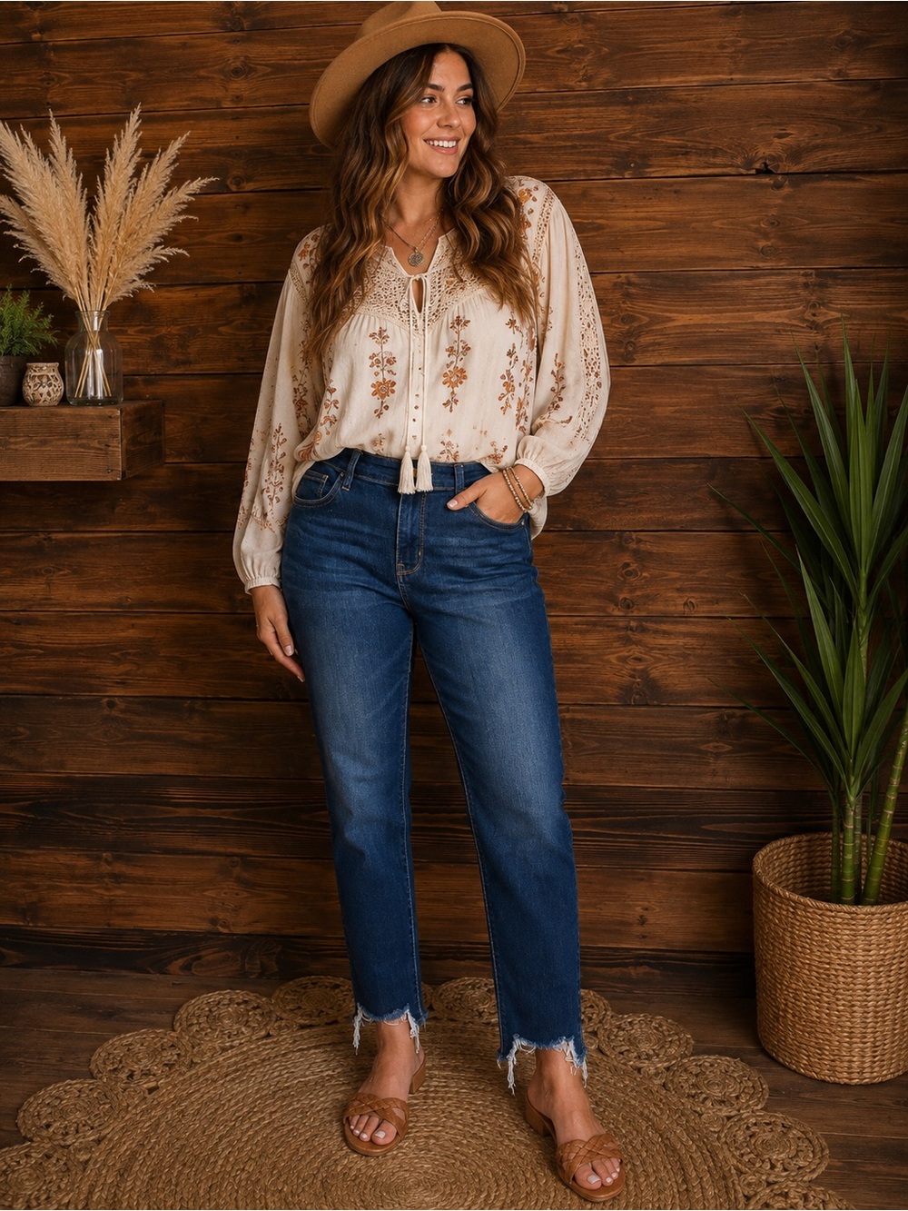Judy Blue High Rise Skinny Jeans Raw Hem Dark Wash Size 9 Relax d Fit